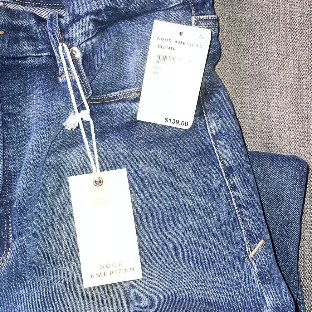 Good American Good Legs Skinny Jeans Womens 10/30 Blue Denim Medium Wash Outdoor - Picture 4 of 11